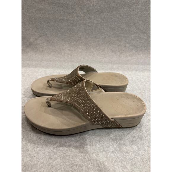 Vionic Pacific Naples Women's Size 11 Embellished Platform Sandals Flip Flops - Picture 5 of 10